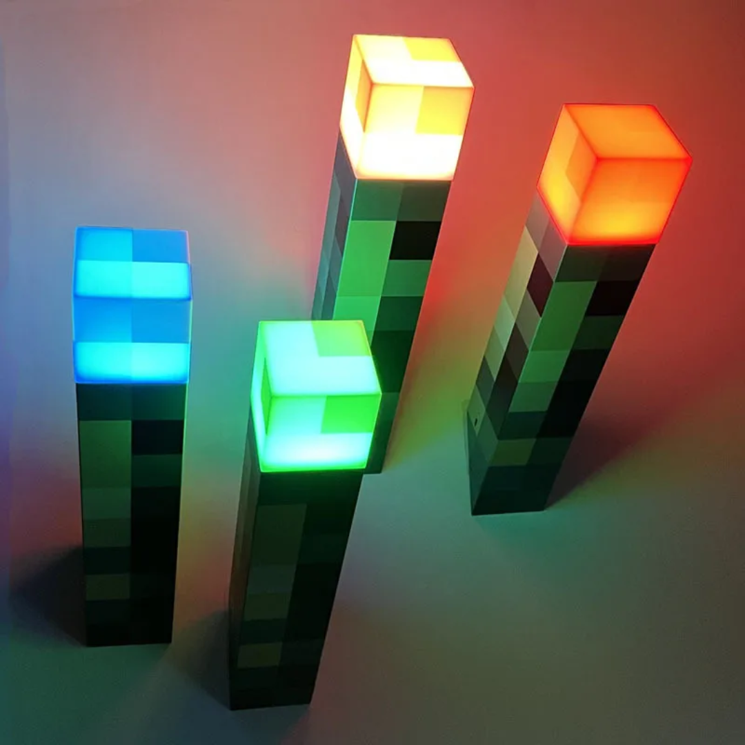 Luminária Tocha do Minecraft - (Últimas Unidades)