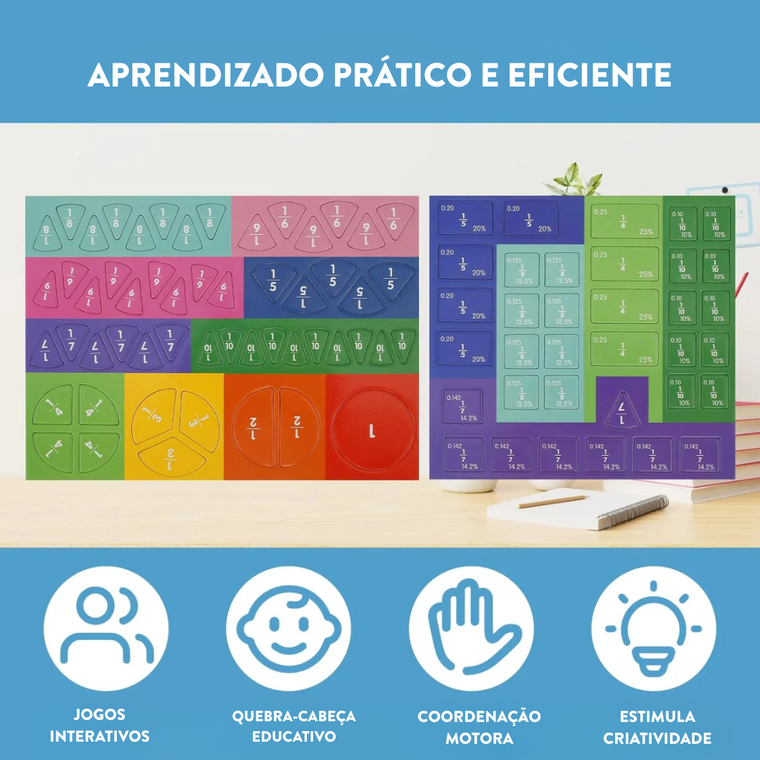 Brinquedo Montessori de Matemática com Ímãs - (Compre 1 Leve 2)