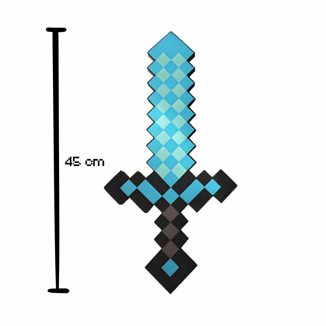Blocos de Construção Minecraft - 48 Blocos Magnéticos (+ Espada do Mine em Tamanho Real GRÁTIS)