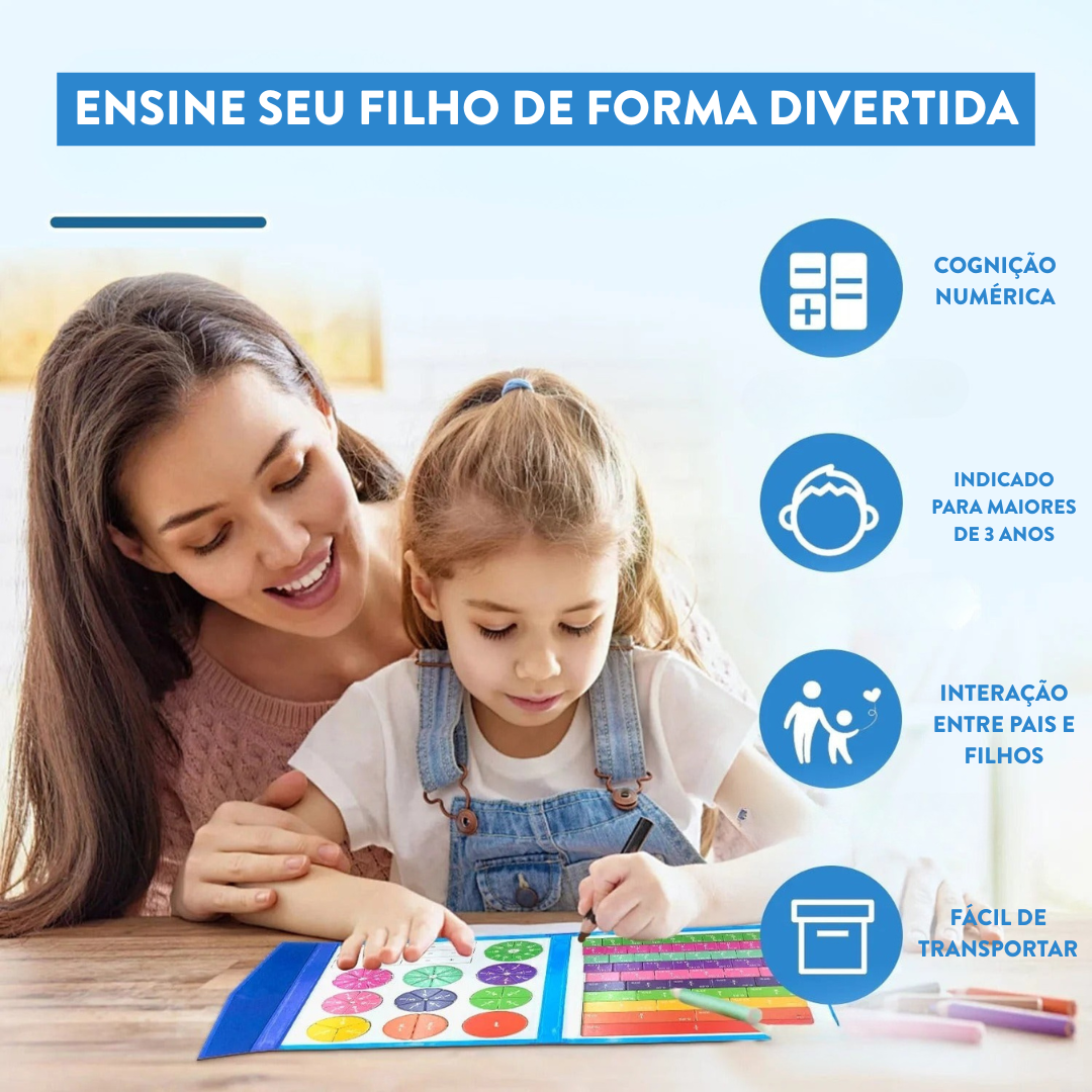 Brinquedo Montessori de Matemática com Ímãs - (Compre 1 Leve 2)