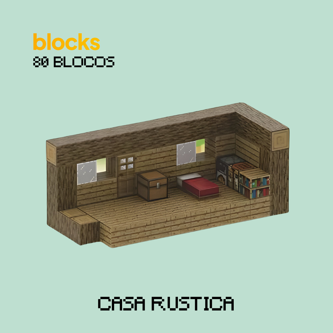 Blocos Magnéticos de Minecraft Edição Construções - 80 Blocos